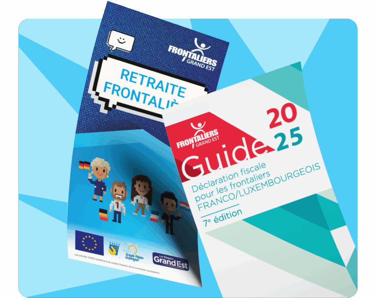 Couverture des brochures pratiques Frontaliers Grand Est